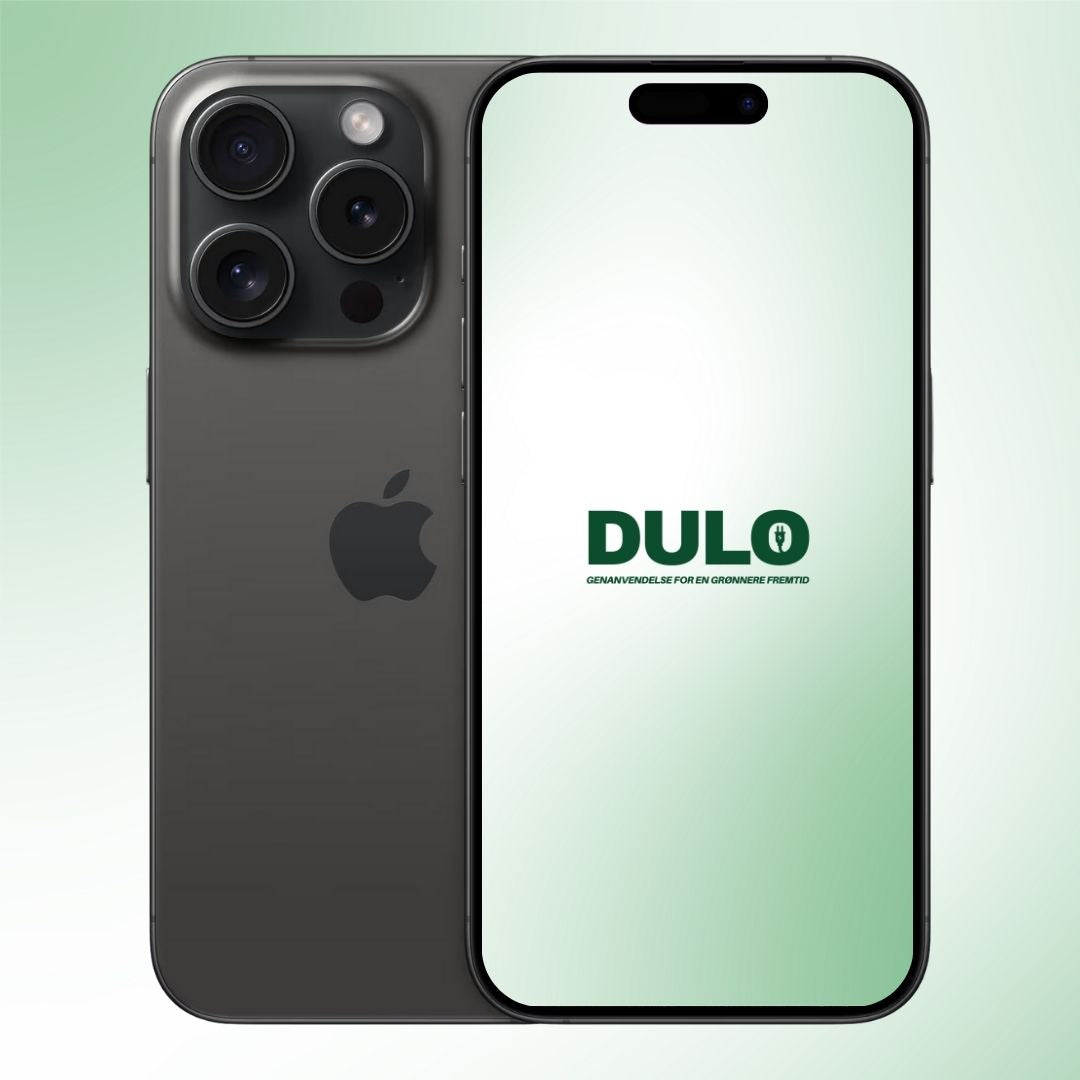 iPhone 15 Pro sort titanium