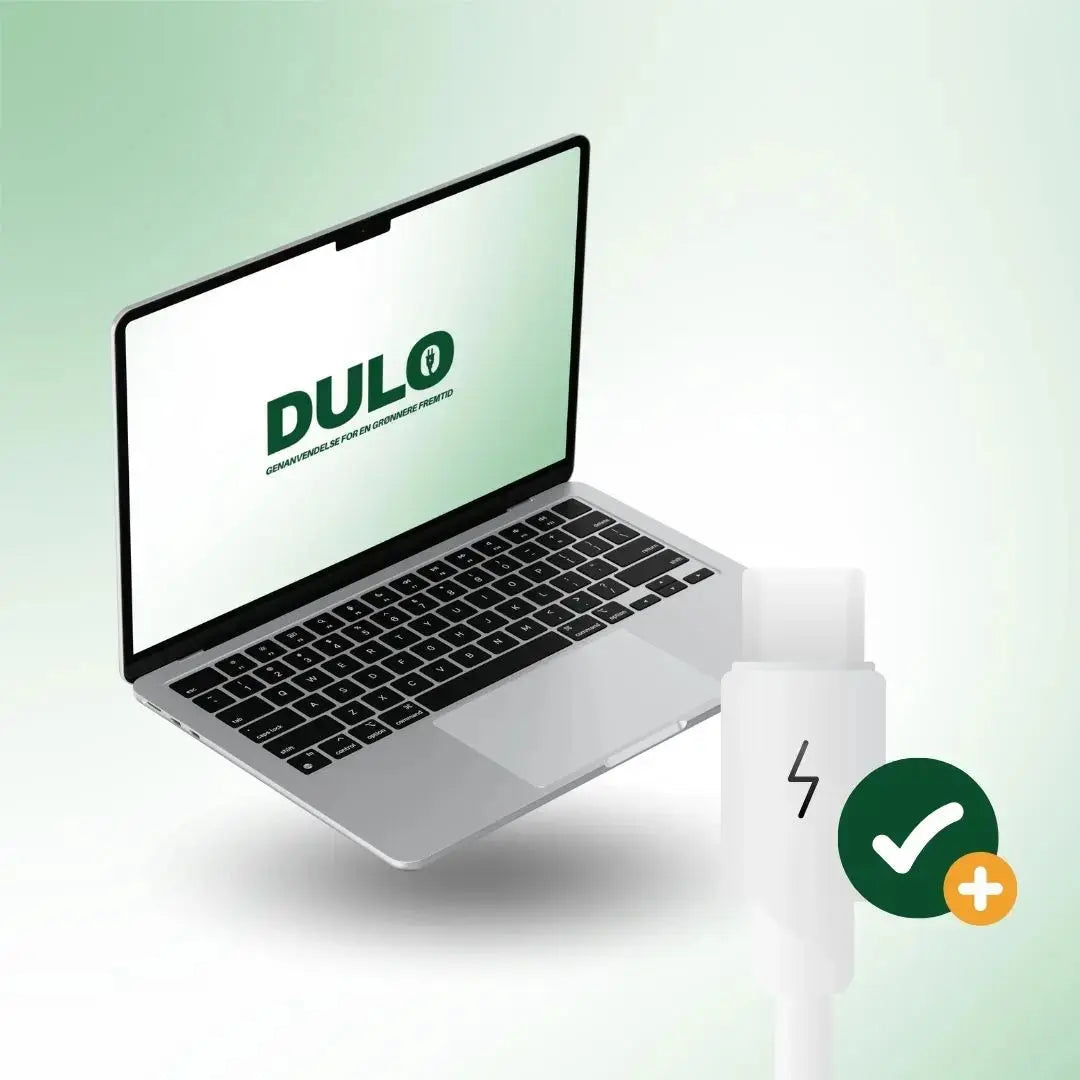 Macbook med oplader