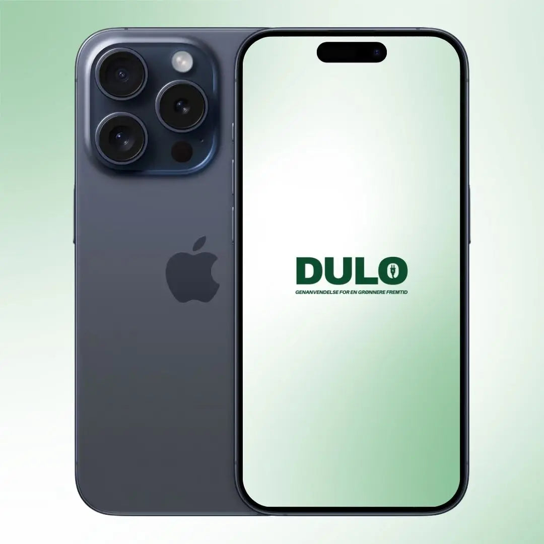 iPhone 15 Pro Max blåt titanium